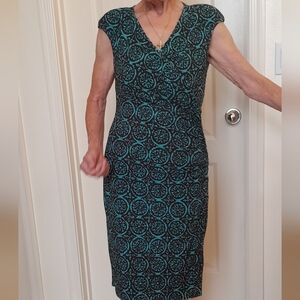 Lauren Ralph Lauren Wrap top Stretchy Sleeveless Dress